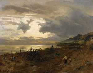 Amalfikysten av Oswald Achenbach